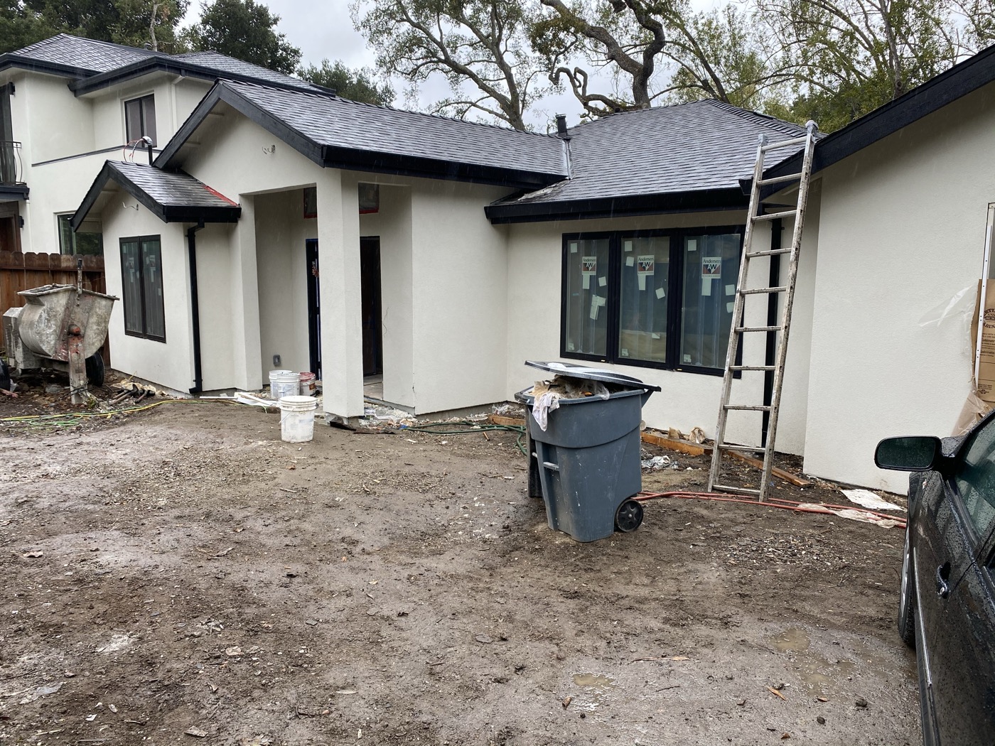 New seamless gutters, San Jose